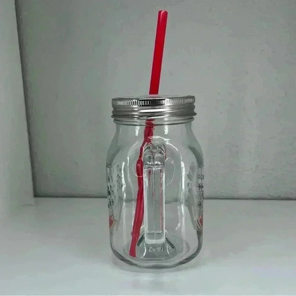 Hello Kitty Glass Gingerbread Tumbler With Straw - Picture 2 of 4